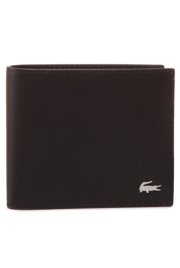 Lacoste Голям мъжки портфейл Small Billfold NH1115FG Dark Brown 028 - Mera.bg