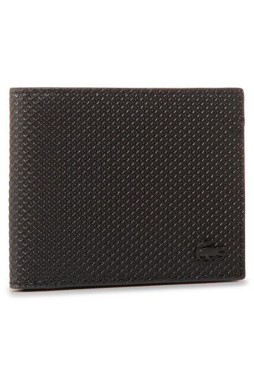 Lacoste Голям мъжки портфейл Sm Billfold & Id Slot NH2824CE Черен - Mera.bg