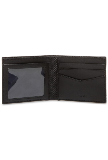 Lacoste Голям мъжки портфейл Sm Billfold & Id Slot NH2824CE Черен - Mera.bg