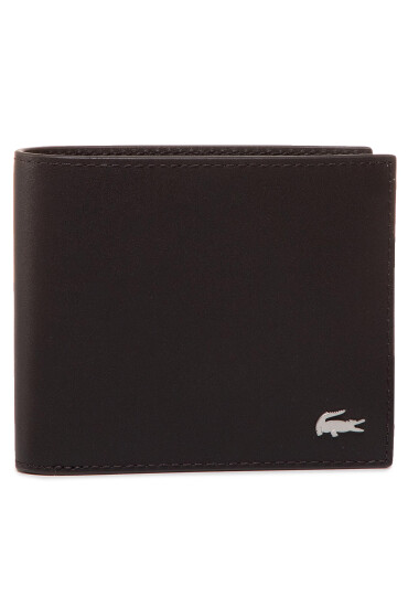 Lacoste Голям мъжки портфейл Small Billfold NH1115FG Dark Brown 028 - Mera.bg