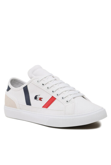 Lacoste Гуменки Sideline Pro Tri 123 2 Cm 745CMA0058407 Wht/Nvy/Re - Mera.bg