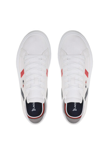 Lacoste Гуменки Sideline Pro Tri 123 2 Cm 745CMA0058407 Wht/Nvy/Re - Mera.bg