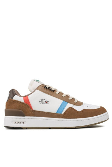 Lacoste Сникърси T-Clip 123 8 Sma 745SMA0086B18 Brw/Wht - Mera.bg