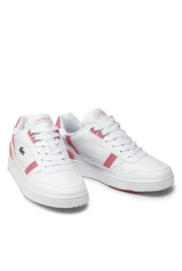 Lacoste Сникърси T-Clip 0121 2 Sfa 7-42SFA00301T4 Wht/Dk Pnk - Mera.bg