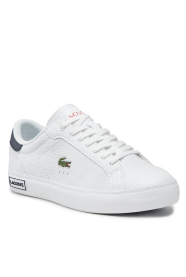 Lacoste Сникърси Powercourt 0721 2 Sma 7-41SMA0028407 Wht/Navy/Red - Mera.bg