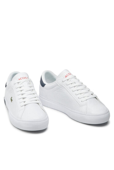 Lacoste Сникърси Powercourt 0721 2 Sma 7-41SMA0028407 Wht/Navy/Red - Mera.bg