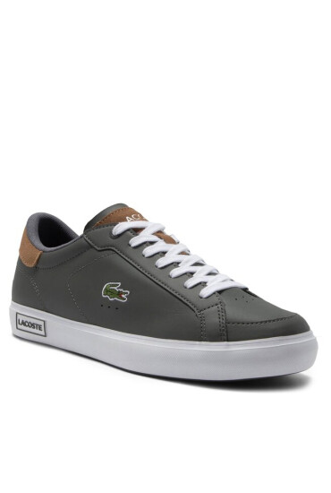 Lacoste Сникърси Powercourt 746SMA0018 Dk Gry/Brw 5A8 - Mera.bg