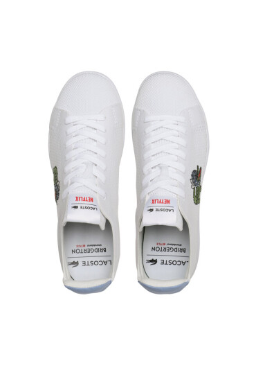 Lacoste Сникърси x Netflix Carnaby Piquée 745SFA0095 Wht/Lt Blu 1T3 - Mera.bg