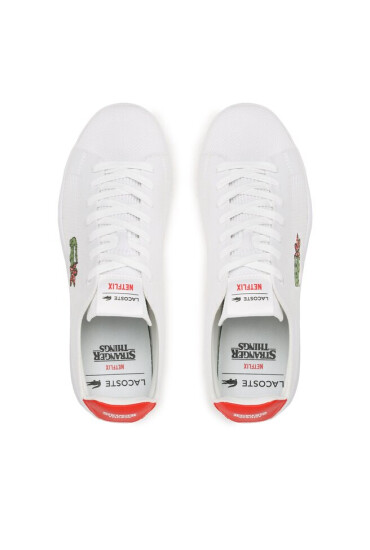 Lacoste Сникърси x Netflix Carnaby Piquée 745SMA0133 Wht/Red 286 - Mera.bg