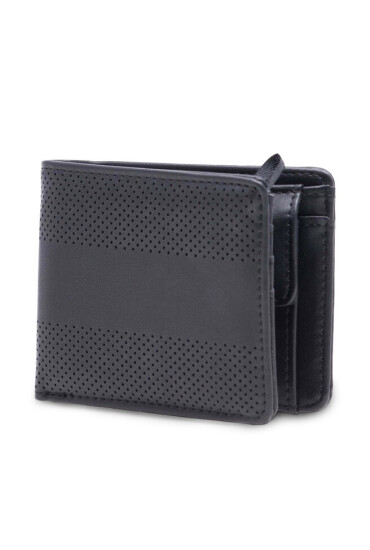 Lanetti Малък мъжки портфейл 4M1-001-AW23 Черен - Mera.bg
