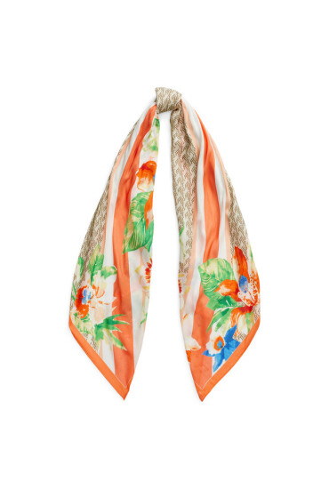 Lauren Ralph Lauren Бандана Flrl Lg Sq 454906308003 Portside Coral - Mera.bg