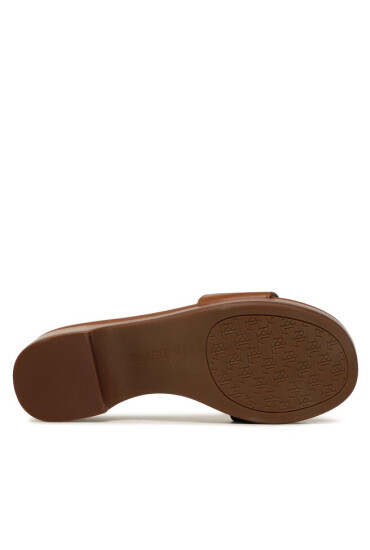 Lauren Ralph Lauren Чехли Roxanne 802891400002 Polo Tan - Mera.bg