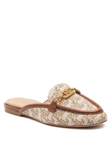 Lauren Ralph Lauren Чехли Averi Mule 2 802871267002 Khaki - Mera.bg