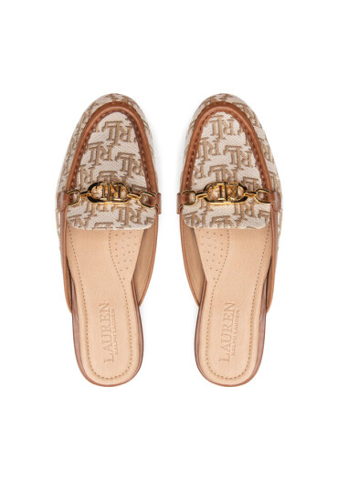 Lauren Ralph Lauren Чехли Averi Mule 2 802871267002 Khaki - Mera.bg