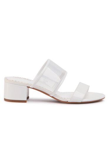 Lauren Ralph Lauren Чехли Whitni 802784394003 Бял - Mera.bg