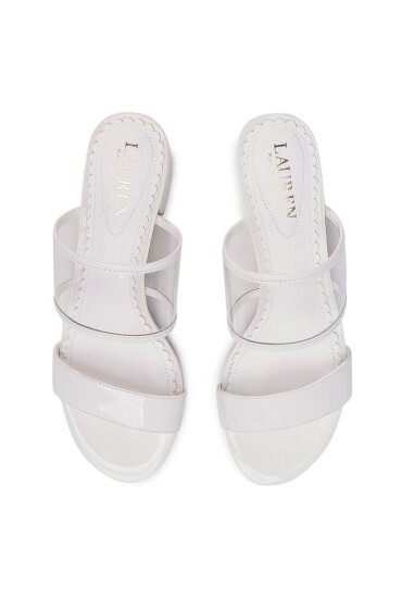 Lauren Ralph Lauren Чехли Whitni 802784394003 Бял - Mera.bg