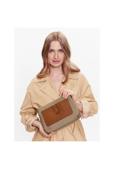 Lauren Ralph Lauren Дамска чанта Jamey 27 431883736002 Blay/Tan - Mera.bg