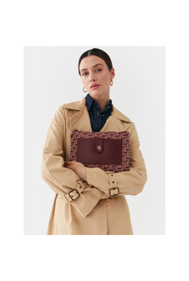 Lauren Ralph Lauren Дамска чанта Jamey 27 431883217003 Purple - Mera.bg