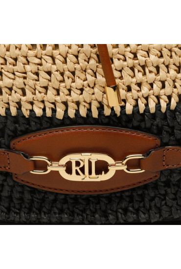 Lauren Ralph Lauren Дамска чанта Andie 25 431891075001 Natural/Black/Lauren Tan - Mera.bg