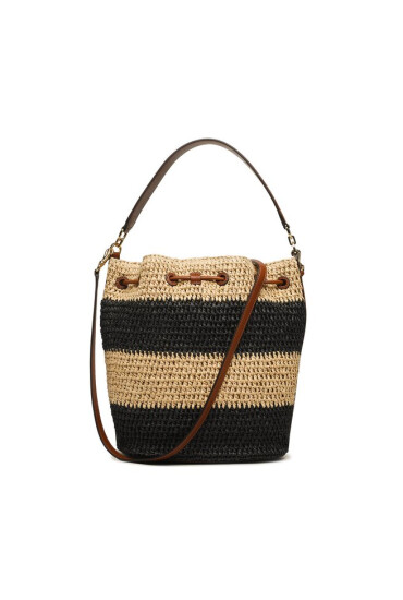 Lauren Ralph Lauren Дамска чанта Andie 25 431891075001 Natural/Black/Lauren Tan - Mera.bg