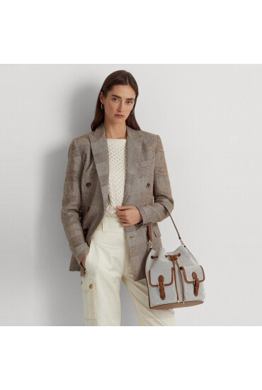 Lauren Ralph Lauren Дамска чанта Andie 25 Pkt 431904729001 Vanilla/Lauren Tan - Mera.bg
