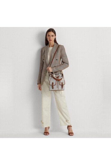 Lauren Ralph Lauren Дамска чанта Andie 25 Pkt 431904729001 Vanilla/Lauren Tan - Mera.bg