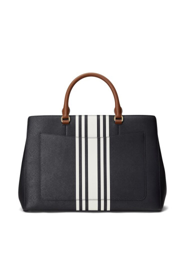Lauren Ralph Lauren Дамска чанта Hanna 37 431898556007 Frnch Nv/Vanilla Stripe/Lrn Tn - Mera.bg