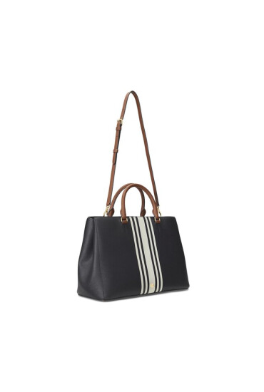 Lauren Ralph Lauren Дамска чанта Hanna 37 431898556007 Frnch Nv/Vanilla Stripe/Lrn Tn - Mera.bg