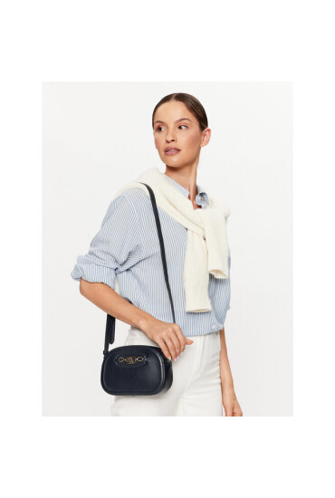 LAUREN RALPH LAUREN Дамска чанта Jordynn 20 431876412009 Тъмносин - Mera.bg