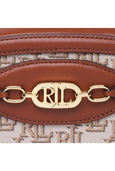 Lauren Ralph Lauren Дамска чанта Jordynn 20 431876433002 Khaki/Tan - Mera.bg
