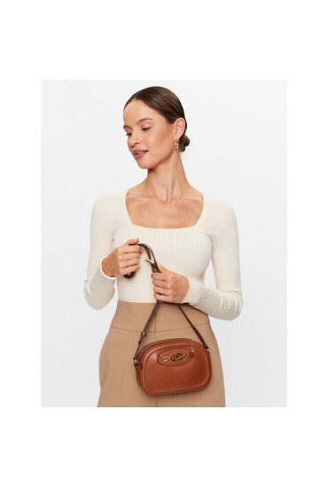 Lauren Ralph Lauren Дамска чанта Jordynn 431876412002 Кафяв - Mera.bg