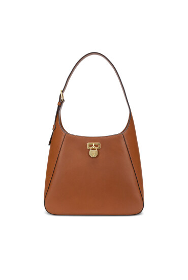 LAUREN RALPH LAUREN Дамска чанта Large Tanner Shoulder Bag 431956790001 Кафяв - Mera.bg