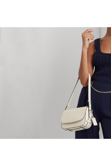 Lauren Ralph Lauren Дамска чанта Maddy 24 431897375005 Vanilla - Mera.bg