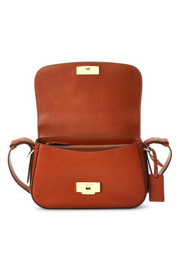 LAUREN RALPH LAUREN Дамска чанта Maddy 24 431897375009 Кафяв - Mera.bg