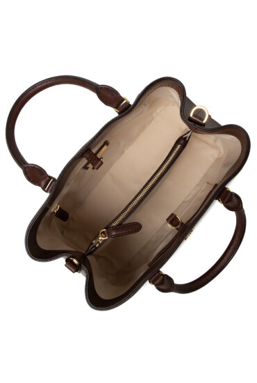 Lauren Ralph Lauren Дамска чанта Marcy 26 431876725003 Brown 200 - Mera.bg