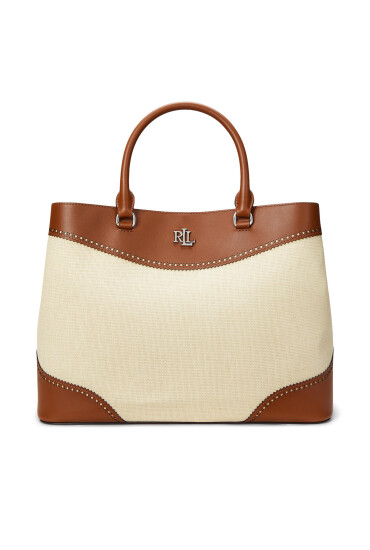 LAUREN RALPH LAUREN Дамска чанта Marcy 431966776001 Бежов - Mera.bg