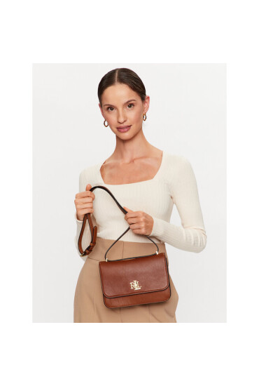 LAUREN RALPH LAUREN Дамска чанта Sophee 22 431915780001 Кафяв - Mera.bg