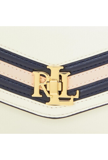 Lauren Ralph Lauren Дамска чанта Tayler 19 431904125001 Vanilla/French Navy/Light Pink - Mera.bg