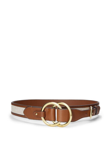 Lauren Ralph Lauren Дамски колан Bend Back 37 412904516001 Natural/Lauren Tan - Mera.bg