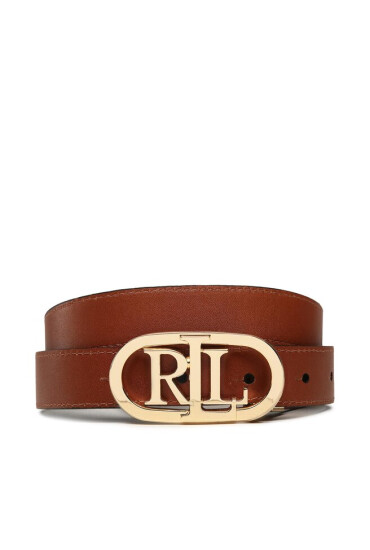 LAUREN RALPH LAUREN Дамски колан Oval Rev 25 412883714003 Кафяв - Mera.bg