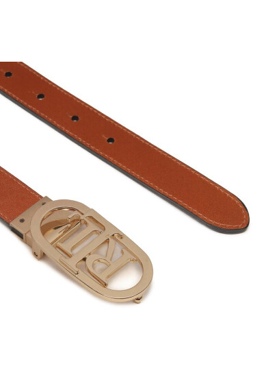LAUREN RALPH LAUREN Дамски колан Oval Rev 25 412883714003 Кафяв - Mera.bg