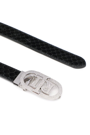 Lauren Ralph Lauren Дамски колан Oval Rev 25 412883817001 Black/Black - Mera.bg