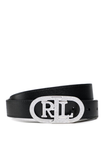 Lauren Ralph Lauren Дамски колан Oval Rev 25 412883817001 Black/Black - Mera.bg