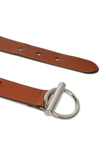 Lauren Ralph Lauren Дамски колан Toggle Ring 412897551001 Кафяв - Mera.bg