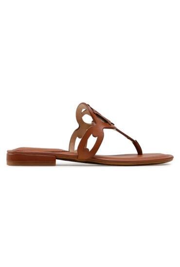 Lauren Ralph Lauren Джапанки Audrie 802840596002 Polo Tan - Mera.bg