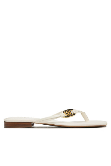 Lauren Ralph Lauren Джапанки Emalia 802896830004 Екрю - Mera.bg