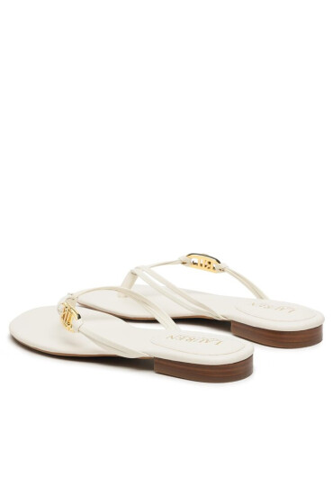 Lauren Ralph Lauren Джапанки Emalia 802896830004 Екрю - Mera.bg