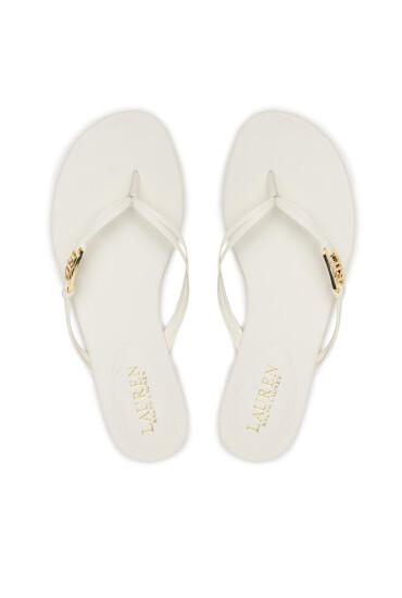 Lauren Ralph Lauren Джапанки Emalia 802896830004 Екрю - Mera.bg