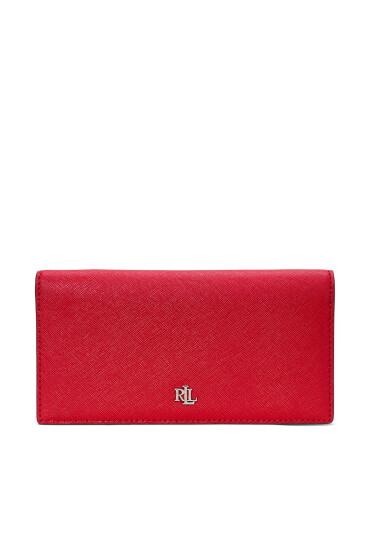 LAUREN RALPH LAUREN Голям дамски портфейл 432802917051 Червен - Mera.bg