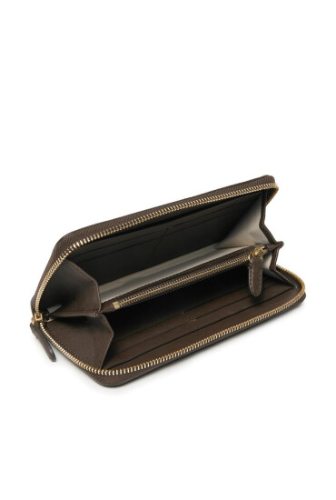 Lauren Ralph Lauren Голям дамски портфейл 432915357005 Кафяв - Mera.bg
